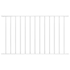 Vidaxl schuttingpaneel gepoedercoat staal 1,63x0,75 m wit