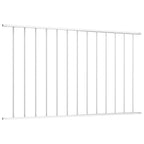 VidaXL Hekpaneel 1,7x1 m gepoedercoat staal wit
