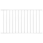 Vidaxl schuttingpaneel gepoedercoat staal 1,63x1,25 m wit