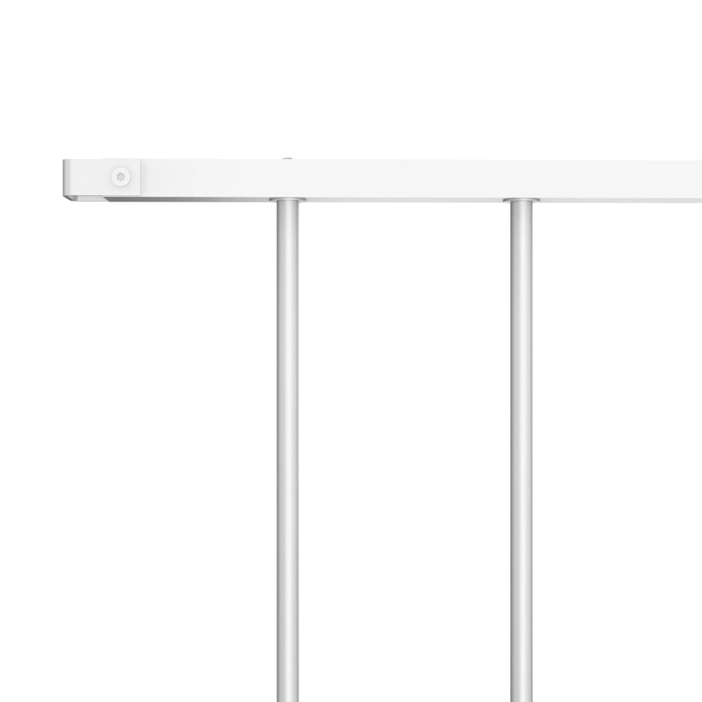Vidaxl schuttingpaneel gepoedercoat staal 1,63x1,25 m wit