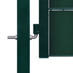 Vidaxl poort 100x81 cm pvc en staal groen