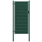 VidaXL Poort 100x204 cm PVC en staal groen