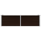 Vidaxl plantenbak verhoogd 160x40x45 cm gegalvaniseerd staal bruin