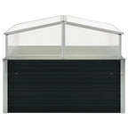 Vidaxl tuinkas 100x100x77 cm gegalvaniseerd staal antraciet