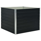 Vidaxl plantenbak verhoogd 100x100x77cm gegalvaniseerd staal antraciet