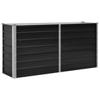 Vidaxl plantenbak verhoogd 160x40x77 cm gegalvaniseerd staal antraciet