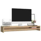 Vidaxl monitorstandaard 100x24x13 cm bewerkt hout sonoma eikenkleurig