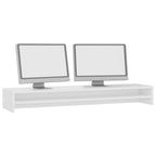 Vidaxl monitorstandaard 100x24x13 cm bewerkt hout hoogglans wit