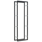 Vidaxl haardhoutrek 50x20x150 cm staal zwart