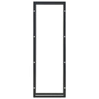 Vidaxl haardhoutrek 50x20x150 cm staal zwart