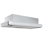 VidaXL Afzuigkap inbouw slank 480 m³ u aluminium roestvrij staal