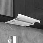 VidaXL Afzuigkap inbouw slank 480 m³ u aluminium roestvrij staal