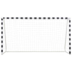Vidaxl voetbaldoel 300x160x90 cm metaal zwart en wit