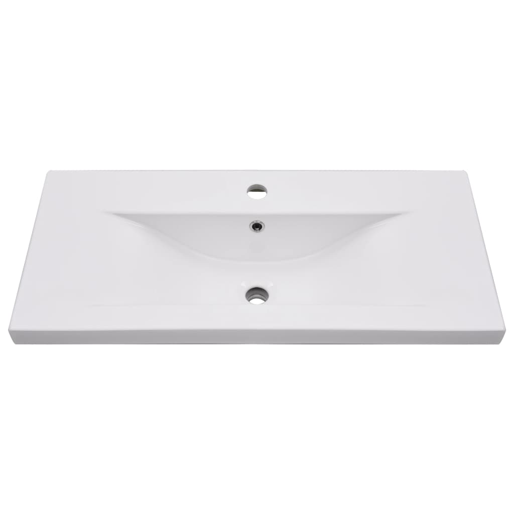 Vidaxl inbouwwastafel 81x39,5x18,5 cm keramiek wit