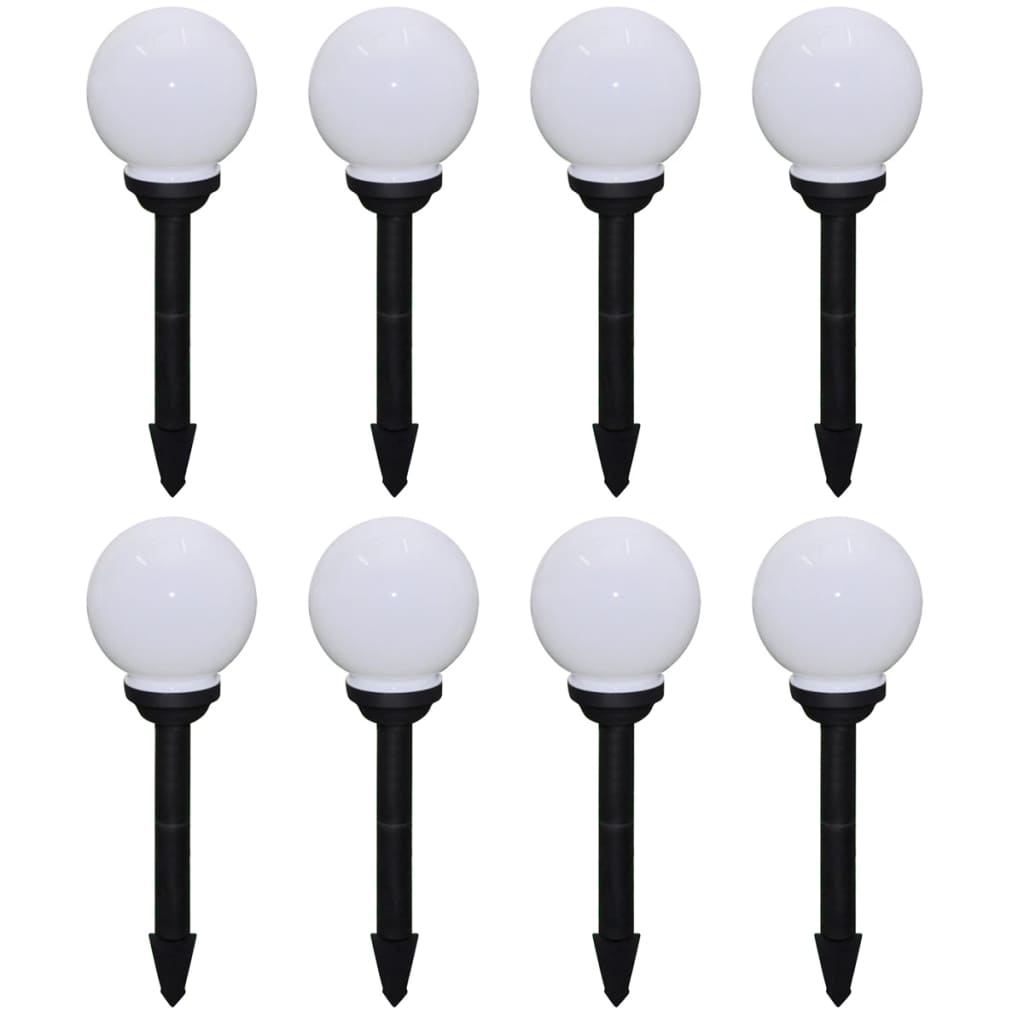 VidaXL Tuinpadlampen 8 st met grondpin LED 15 cm