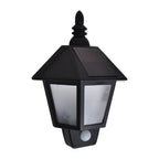 Vidaxl solar-wandlampen 2 st met bewegingsensor zwart