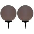 VidaXL Solarlampen 2 st LED rond 50 cm RGB