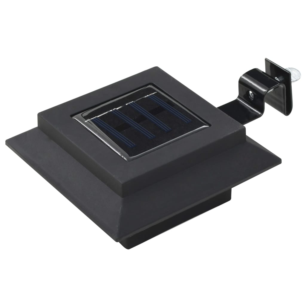 Vidaxl solarlampen 12 st led vierkant 12 cm zwart