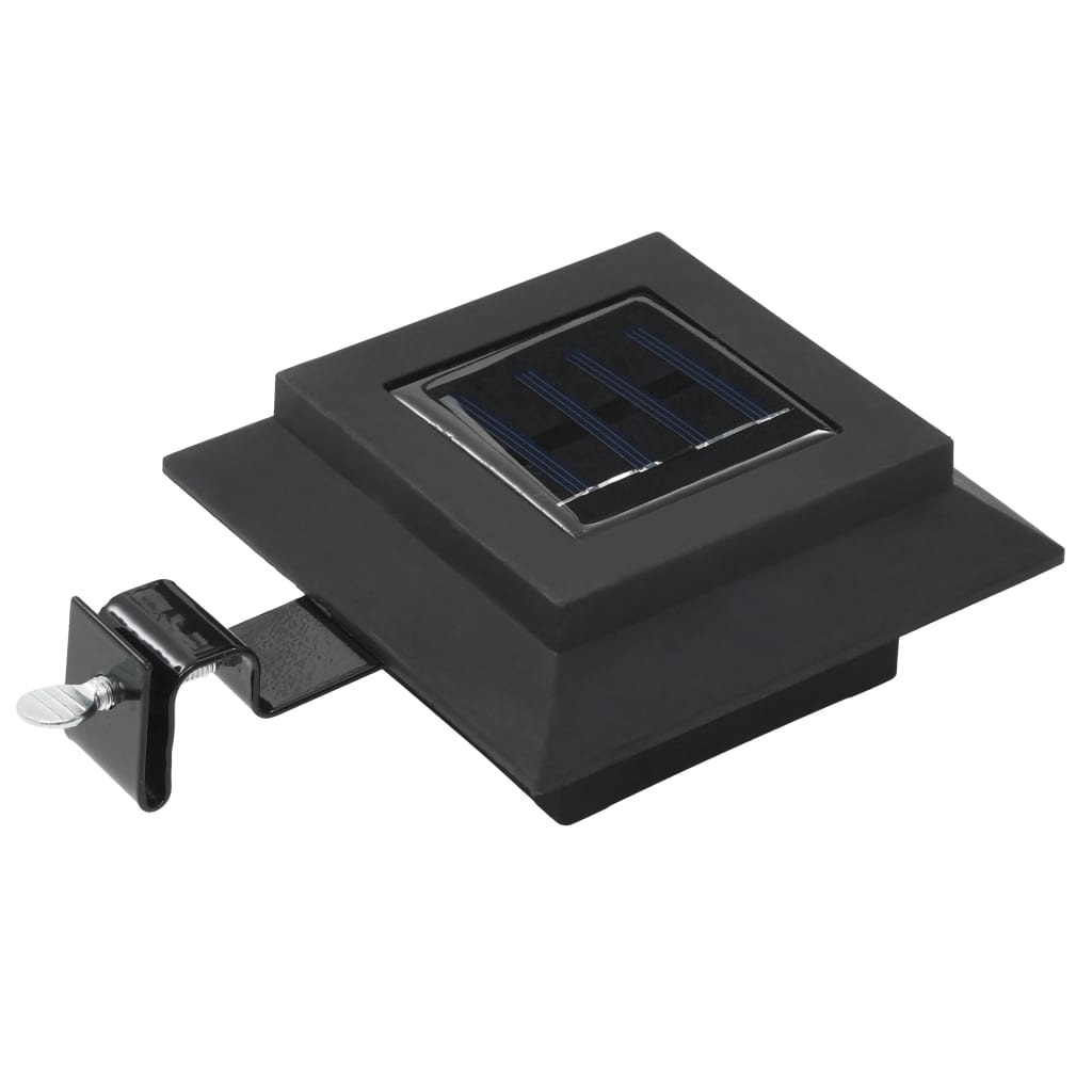 Vidaxl solarlampen 12 st led vierkant 12 cm zwart