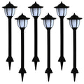 Vidaxl solarlampen 6 st led zwart