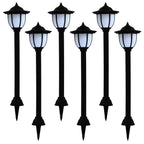 Vidaxl solarlampen 6 st led zwart