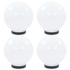 Vidaxl led-bollampen 4 st rond 20 cm pmma