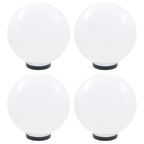 Vidaxl led-bollampen 4 st rond 30 cm pmma