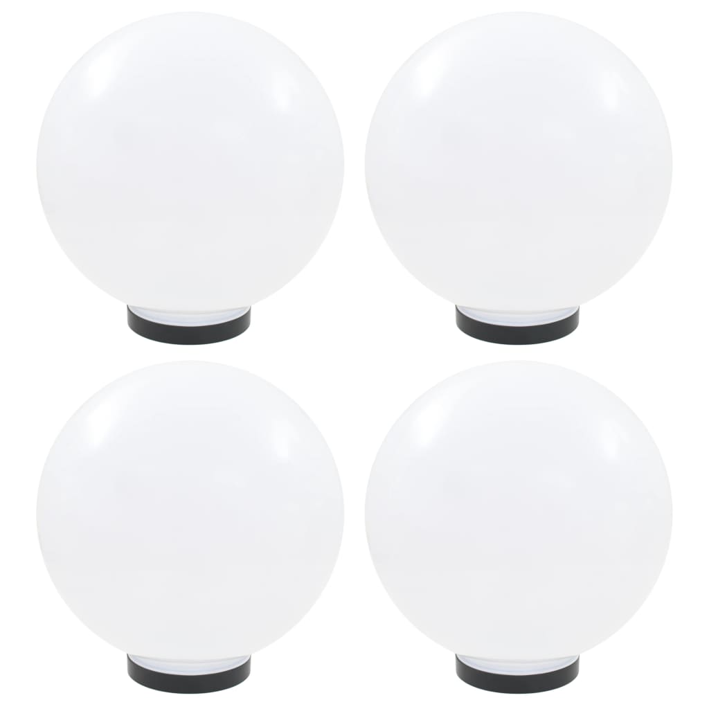 Vidaxl led-bollampen 4 st rond 30 cm pmma