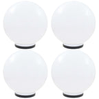 Vidaxl led-bollampen 4 st rond 40 cm pmma