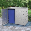 VidaXL Containerberging dubbel 240 L roestvrij staal