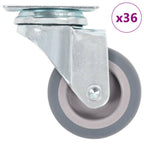 Vidaxl 36 st zwenkwielen 50 mm