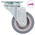 Vidaxl 48 st zwenkwielen 50 mm