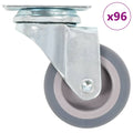 Vidaxl 96 st zwenkwielen 50 mm