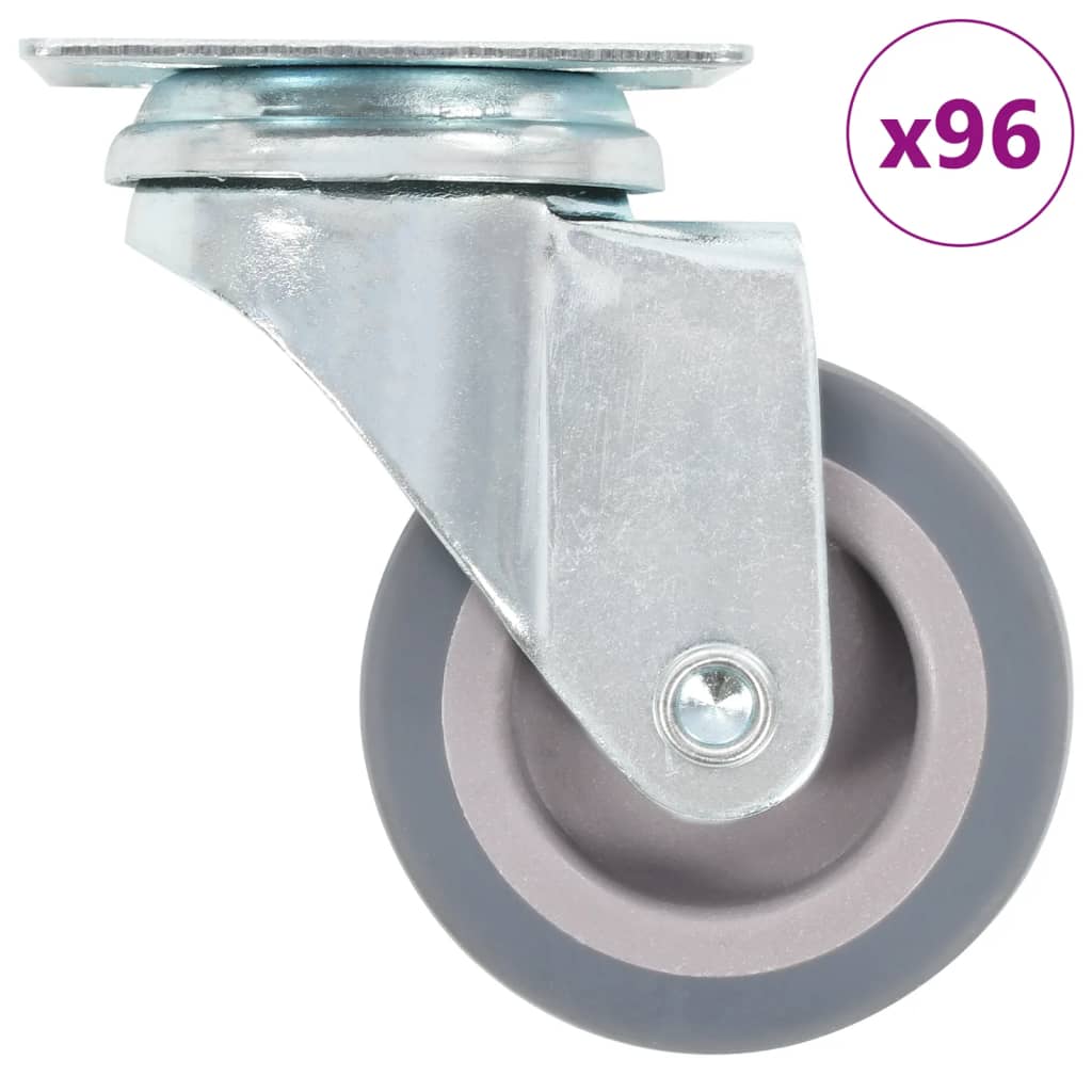 Vidaxl 96 st zwenkwielen 50 mm