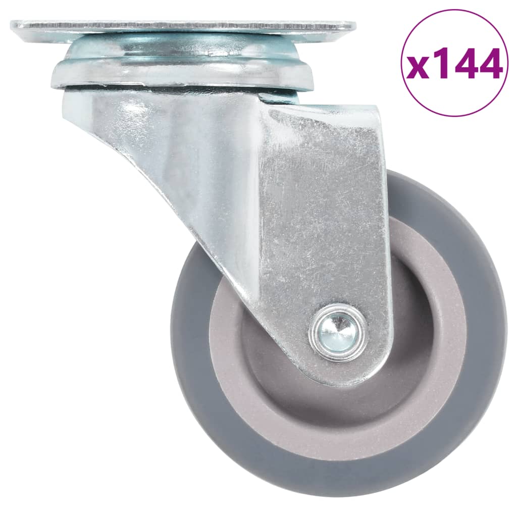VidaXL 144 st Zwenkwielen 50 mm