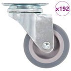 VidaXL 192 st Zwenkwielen 50 mm