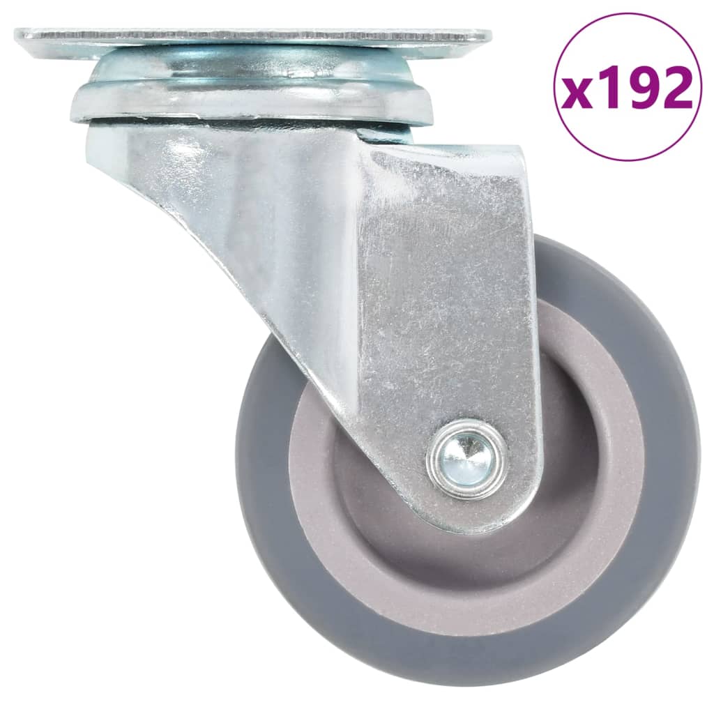 VidaXL 192 st Zwenkwielen 50 mm