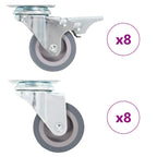 Vidaxl 16 st zwenkwielen 50 mm