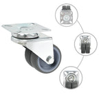 Vidaxl 8 st zwenkwielen dubbel 50 mm
