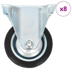 Vidaxl 8 st wielen vast 75 mm