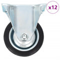 VidaXL 12 st Wielen vast 75 mm