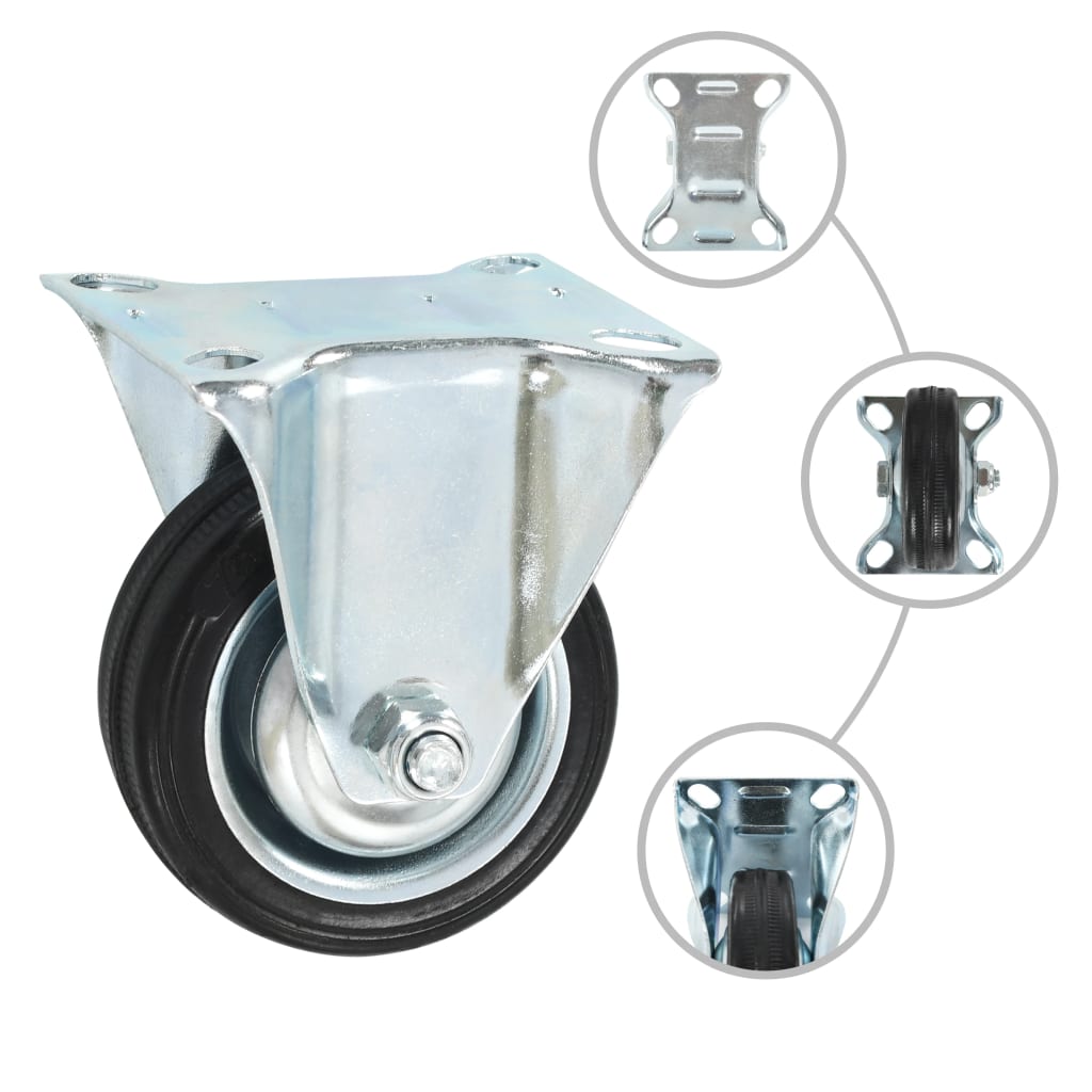 Vidaxl 16 st wielen vast 75 mm