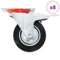 Vidaxl 8 st zwenkwielen 100 mm