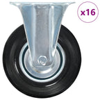 VidaXL 16 st Wielen vast 125 mm