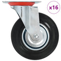 Vidaxl 16 st zwenkwielen 125 mm