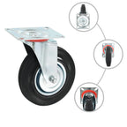 Vidaxl 16 st zwenkwielen 125 mm