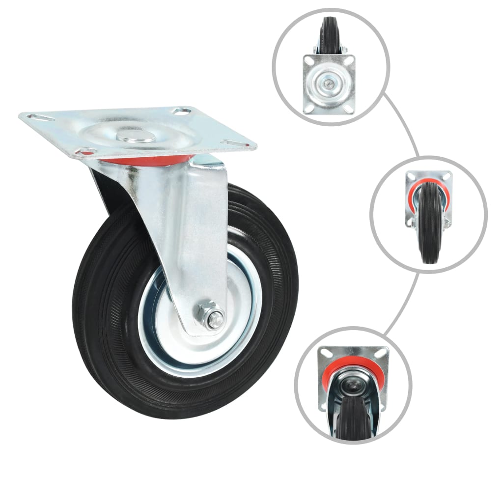 Vidaxl 16 st zwenkwielen 125 mm