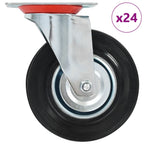 Vidaxl 24 st zwenkwielen 125 mm