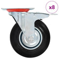 Vidaxl 8 st zwenkwielen 125 mm