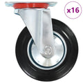 VidaXL 16 st Zwenkwielen 160 mm